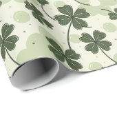 ラッキーシャムロスタイリッシュックラッピング紙 ラッピングペーパー (ロールコーナー)