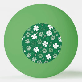 ラッキーシャムロックとポープリント 卓球ボール