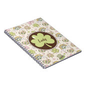 ラッキーシャムロックとレインボーズ聖パトリックの日 ノートブック (右側)