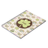 ラッキーシャムロックとレインボーズ聖パトリックの日 ノートブック (左側)