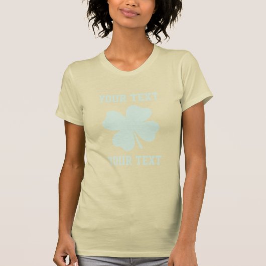 ラッキーシャムロックをパーソナライズ Tシャツ (正面)