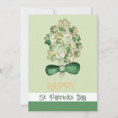 ラッキーシャムロッククローバーウォーターカラーアート シーズンカード (正面)