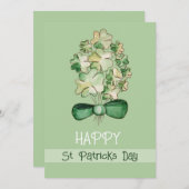 ラッキーシャムロッククローバーウォーターカラーアート シーズンカード (正面/裏面)