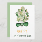 ラッキーシャムロッククローバーウォーターカラーアート シーズンカード (正面/裏面)