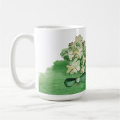 ラッキーシャムロッククローバーウォーター色 コーヒーマグカップ (左)