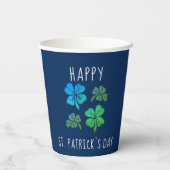 ラッキーシャムロッククローバーハッピーセントパトリックの日 紙コップ (裏面)