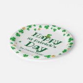 ラッキーシャムロックサンパトリックの日紙プレート ペーパープレート (アングル)