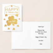 ラッキーシャムロックセントパトリックのデイ実在フォイルカード 箔カード (ディスプレー)