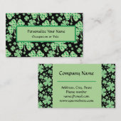 ラッキーシャムロックフォーリーフクローバー 名刺 (正面/裏面)