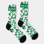 ラッキーシャムロックポープリントソックス – St. Patrick's Day ソックス (右)