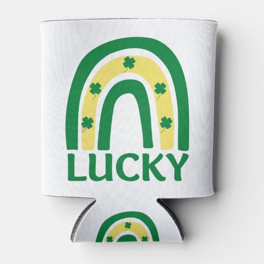 ラッキーシャムロックレインボーSt patricks 缶クーラー (正面)