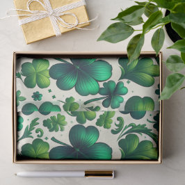 ラッキーシャムロック セントパトリックデーのギフト包装ティッシュ 薄葉紙