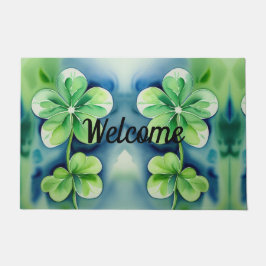 ラッキーシャムロック ドアマット