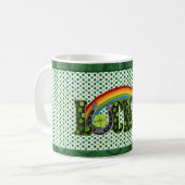 ラッキーシャムロックSt patricks dayコーヒーマグ コーヒーマグカップ (正面左)