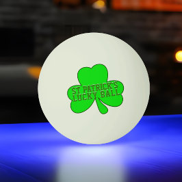 ラッキーシャムロックSt patricks dayピンポンボール 卓球ボール
