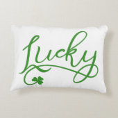 ラッキーシャムロックSt patricks day アクセントクッション (裏面)
