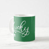 ラッキーシャムロックSt patricks day コーヒーマグカップ (正面左)