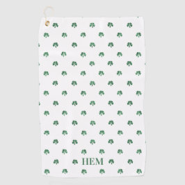 ラッキーショットアイリッシュモノグラムのクローバーズゴルフタオル ゴルフタオル