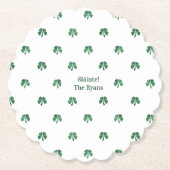 ラッキーショットパインタリークローバーサンパトリックの日 ペーパーコースター (正面)