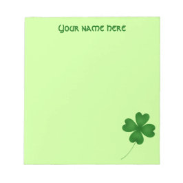 ラッキーシンプルシャムロック ノートパッド