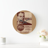 ラッキーストライキ-刺激に注意 ラージ壁時計 (ホーム)