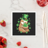 ラッキースロスSt patricks dayレプレチャンハットシャムロック スタンダードカクテルナプキン (インサイチュ)