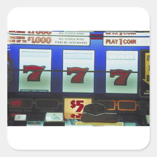 ラッキースロットマシンの勝者 スクエアシール (正面)