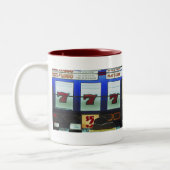 ラッキースロットマシンの勝者 ツートーンマグカップ (左)