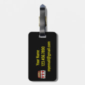 ラッキーセブンジャックポットラゲッジタグ ラゲッジタグ (裏面縦)