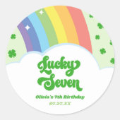 ラッキーセブンレインボークローバー7thバースデーパーティー ラウンドシール (正面)