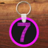 ラッキーセブン振動らせん状 キーホルダー (正面)