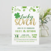 ラッキーセブン誕生日招待状 招待状 (スタンド正面)