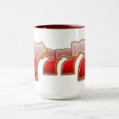 ラッキーセブン – スロットマシンのジャックポット マグカップ (中央)