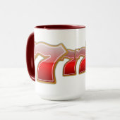 ラッキーセブン – スロットマシンのジャックポット マグカップ (正面左)