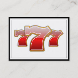 ラッキーセブン – スロットマシンのジャックポット 名刺