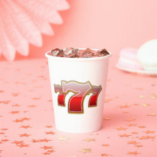 ラッキーセブン – スロットマシンのジャックポット 紙コップ