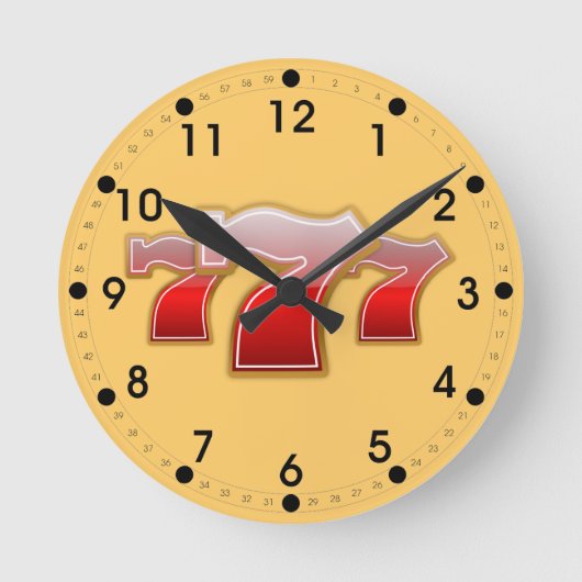 ラッキーセブン ラウンド壁時計 (正面)