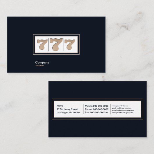 ラッキーセブン 名刺 (正面/裏面)