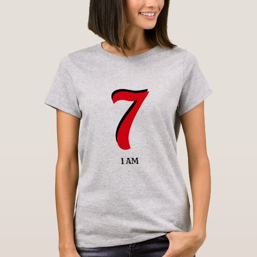 ラッキーセブン I Am Tシャツ (正面)