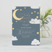 ラッキーセントパトリックのボーイブルーベビーシャワー 招待状 (スタンド正面)