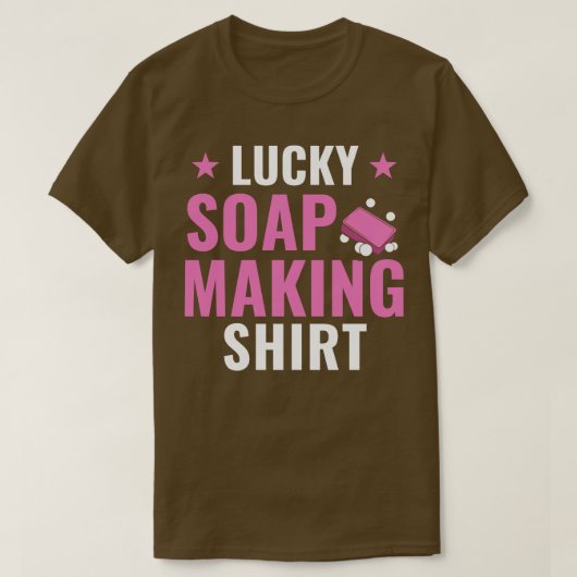 ラッキーソープおもしろいメーカー紙 Tシャツ (デザイン正面)