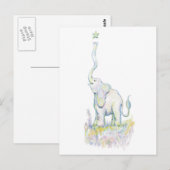 ラッキーゾウ ポストカード (正面/裏面)