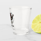 ラッキータスマニア王室のデビルフラッシュトランプのポーカー漫画 ショットグラス (右)