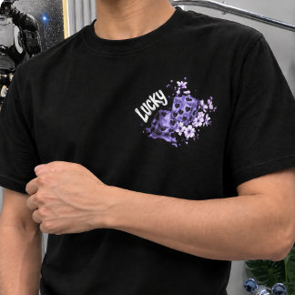 ラッキーダイス フローラル グラフィックTシャツ Tシャツ