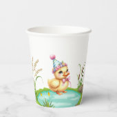 ラッキーダックキッズの誕生日フォト 紙コップ (裏面)