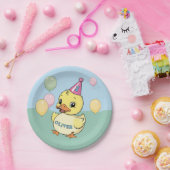 ラッキーダックバースデーパーティードッキー紙カップ ペーパープレート (パーティー)