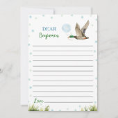 ラッキーダックボーイ時間カプセルノートメッセージカード サンキューカード (正面)