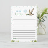 ラッキーダックボーイ時間カプセルノートメッセージカード サンキューカード (スタンド正面)