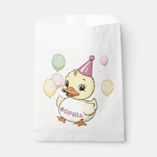 ラッキーダック1st誕生日パーティーダッキー紙カップ フェイバーバッグ