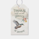 ラッキーダック1st誕生日パーティー ギフトタグ (正面)